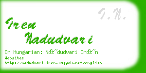 iren nadudvari business card